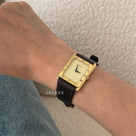 vintage gucci watch small sqaure|gucci tank watch.